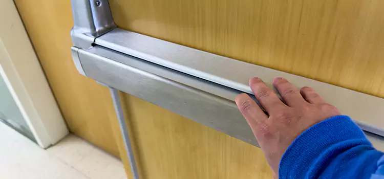 Installing a Push Bar on a Door Hoboken